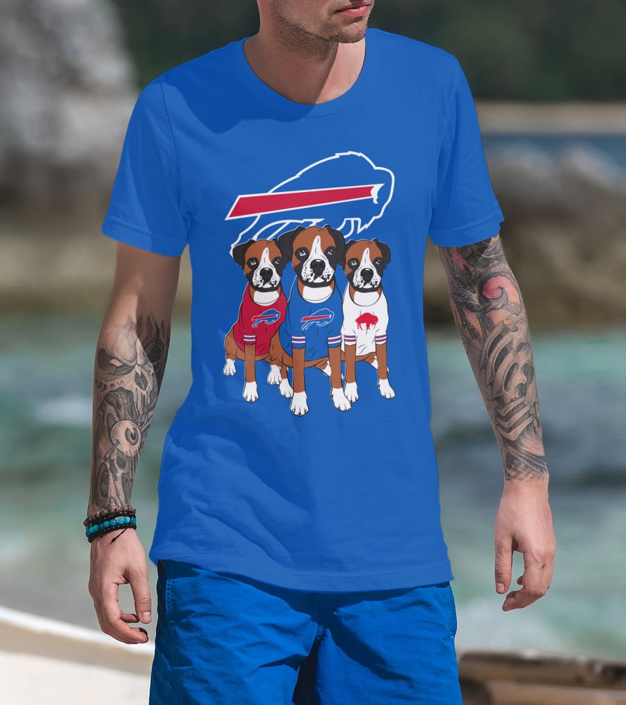 Buffalo Bills Boxer Dogs T-Shirt