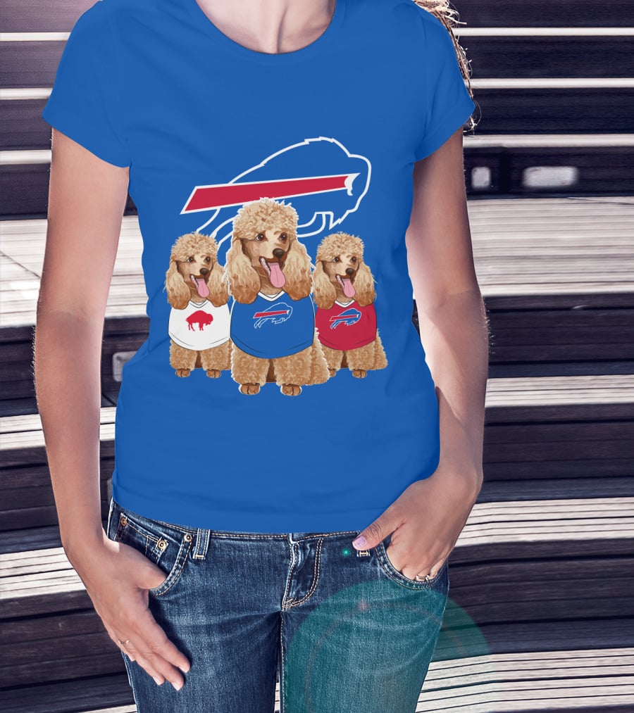 Buffalo Bills Poodle Trio T-Shirt