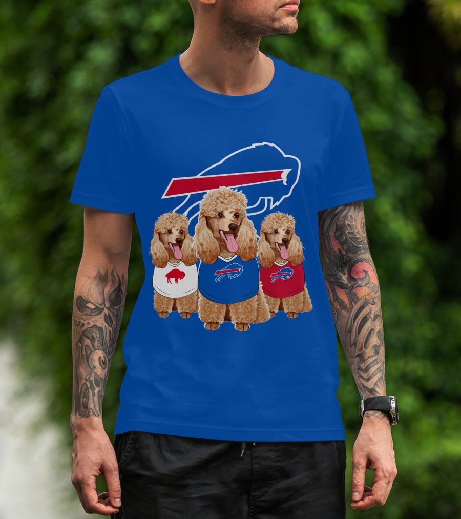 Buffalo Bills Poodle Trio T-Shirt