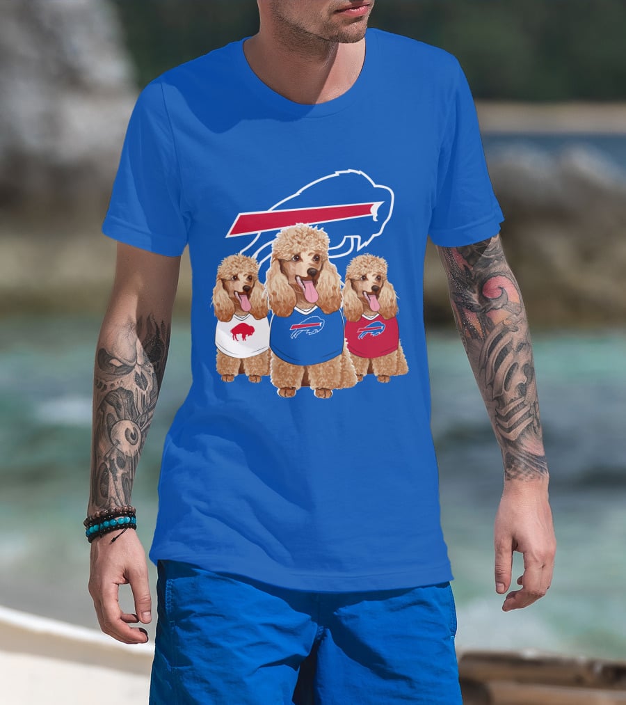 Buffalo Bills Poodle Trio T-Shirt