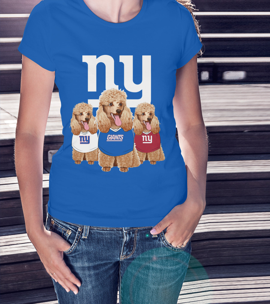 Ny Giants Poodle Trio T-Shirt