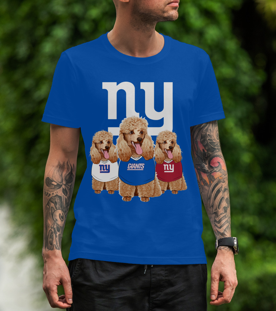 Ny Giants Poodle Trio T-Shirt