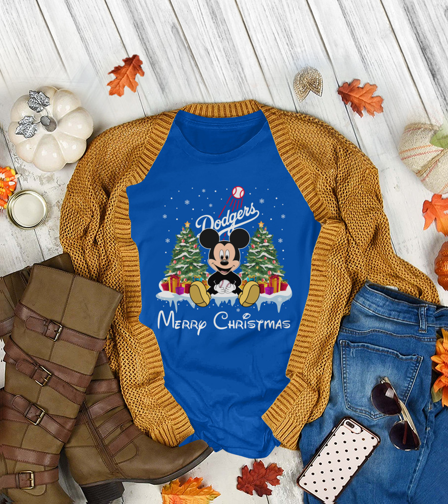 Dodgers Merry Christmas T-Shirt