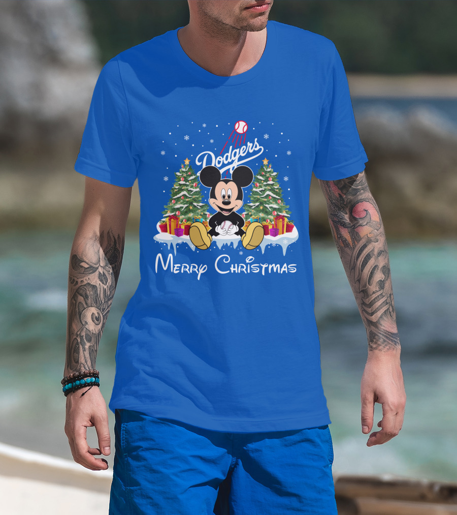 Dodgers Merry Christmas T-Shirt