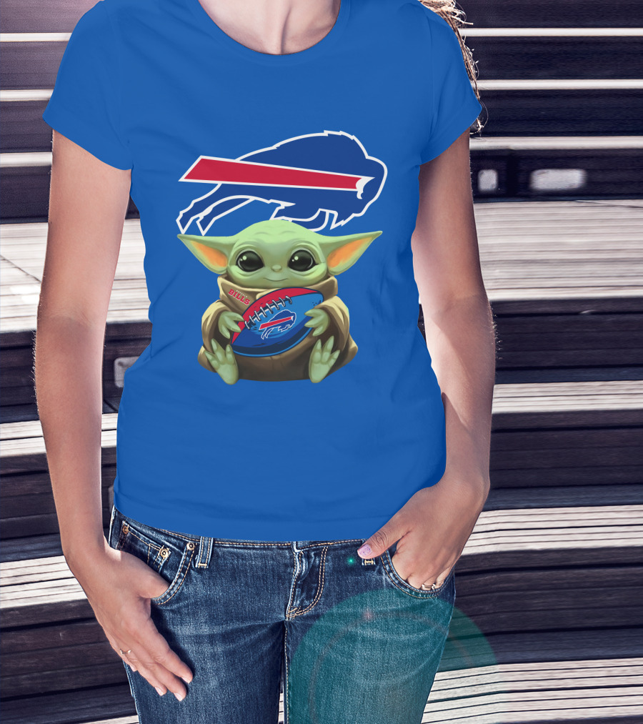 Baby Yoda Bills Buffalo Football Fan T-Shirt