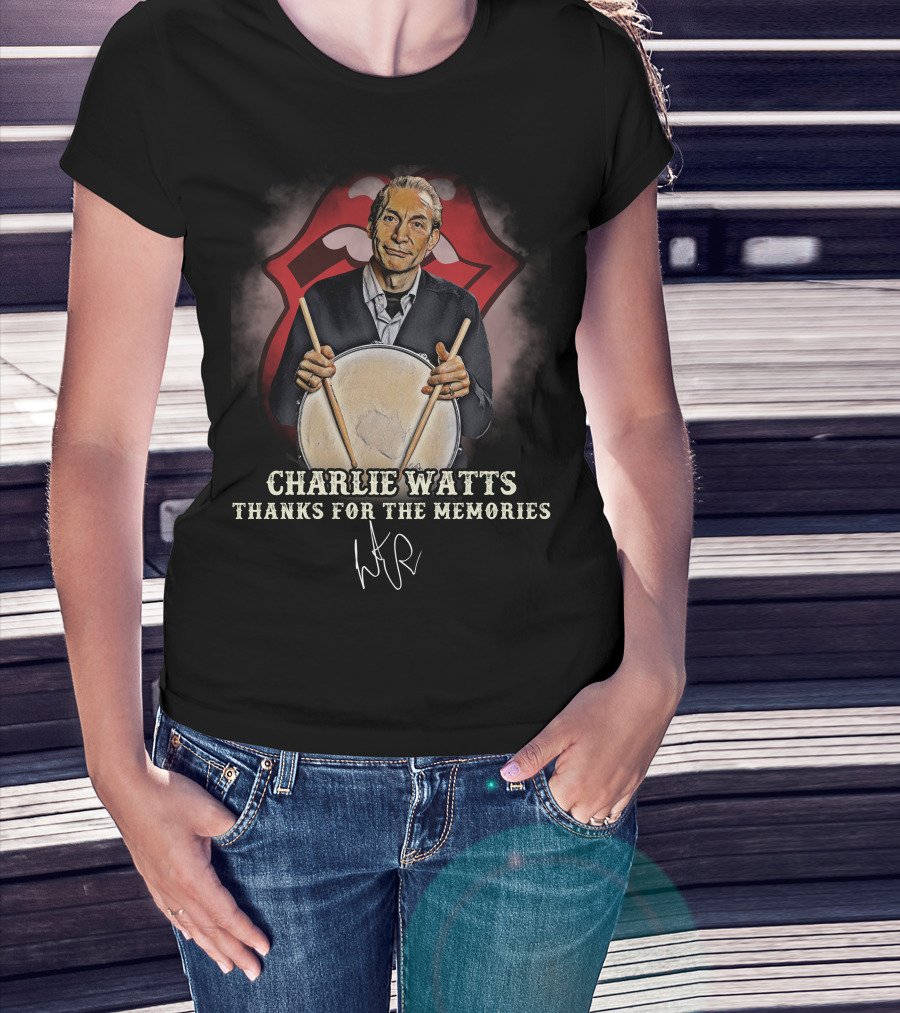 Charlie Watts Thanks For The Memories T-Shirt