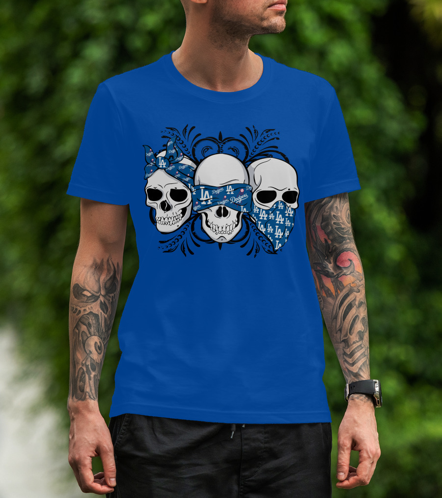 La Dodgers Skull Trio T-Shirt