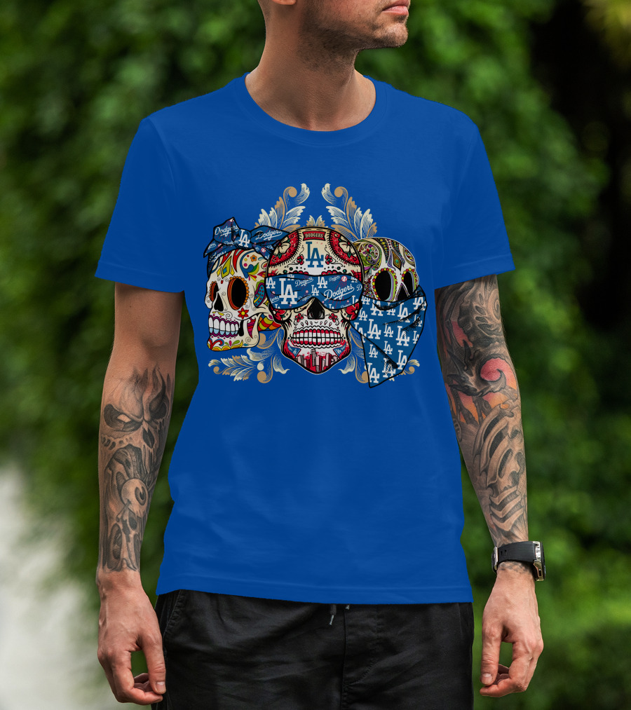 La Dodgers Sugar Skull Trio T-Shirt