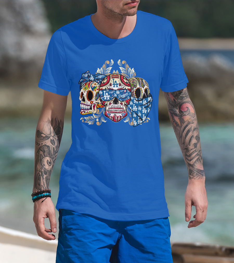 La Dodgers Sugar Skull Trio T-Shirt