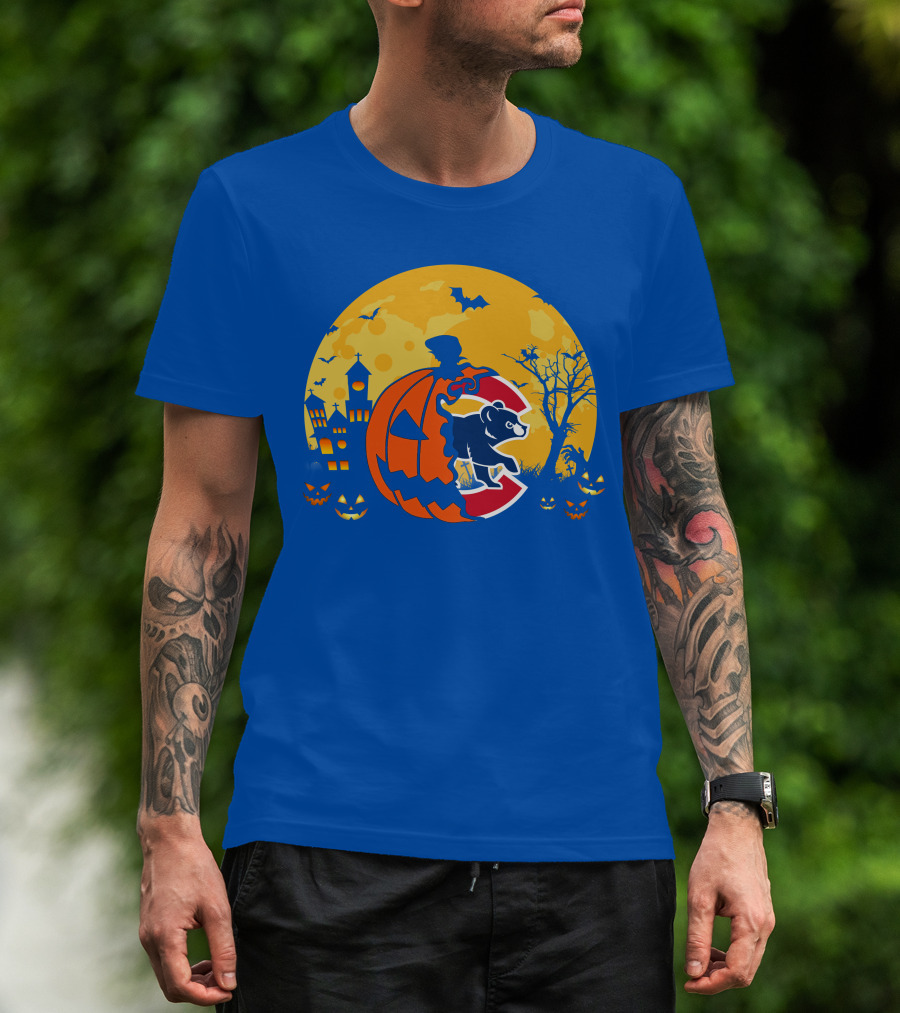 Chicago Cubs Halloween Full Moon T-Shirt