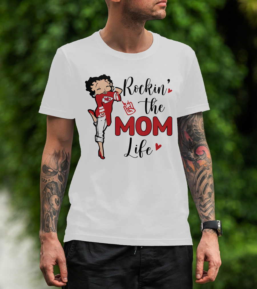Rockin' The Mom Life Kansas City Football Fan Edition T-Shirt