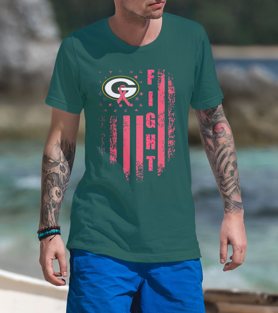 Green Bay Packers Fight Breast Cancer T-Shirt