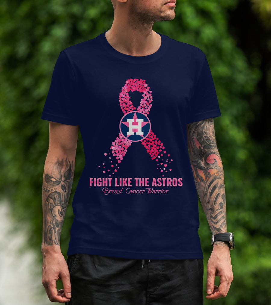 Fight Like The Astros Breast Cancer Warrior T-Shirt