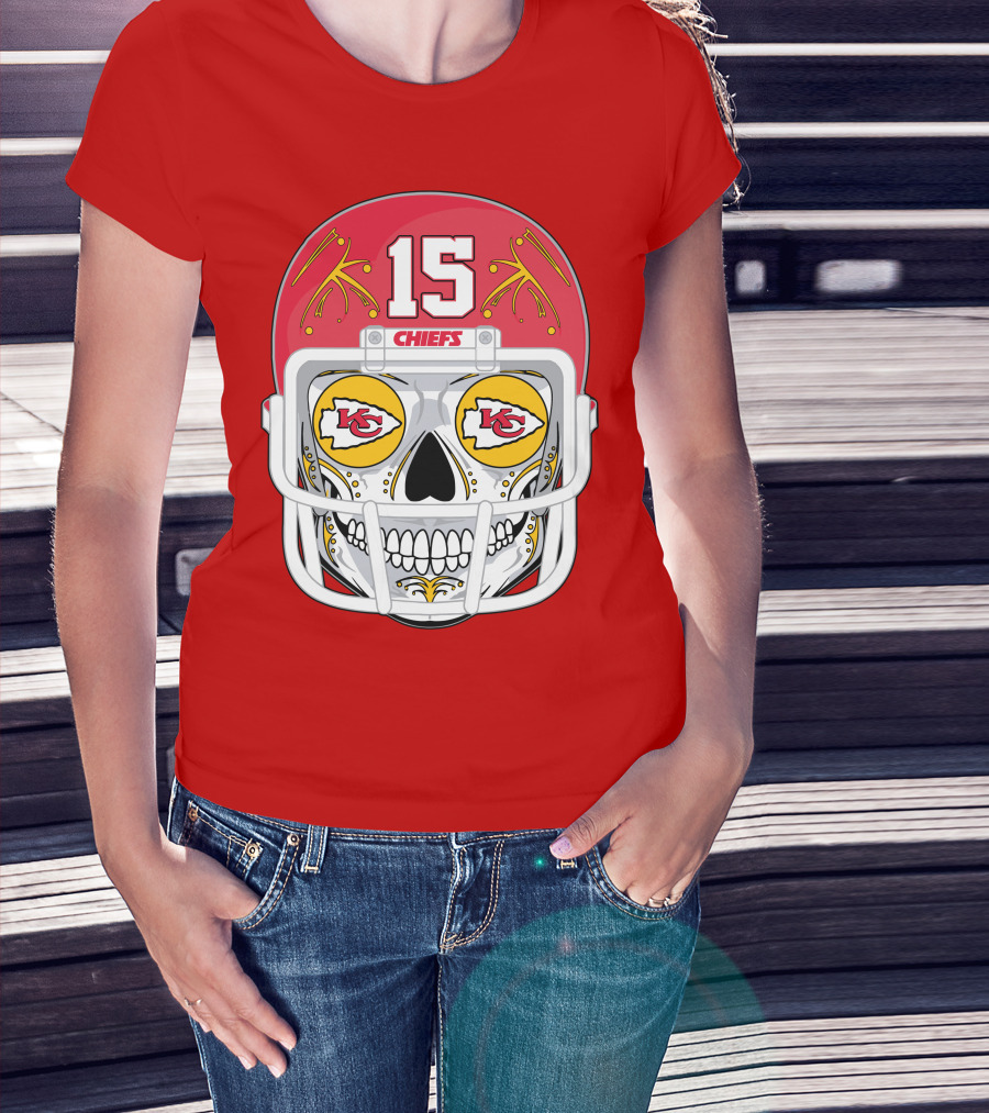 Chiefs Skull Helmet T-Shirt