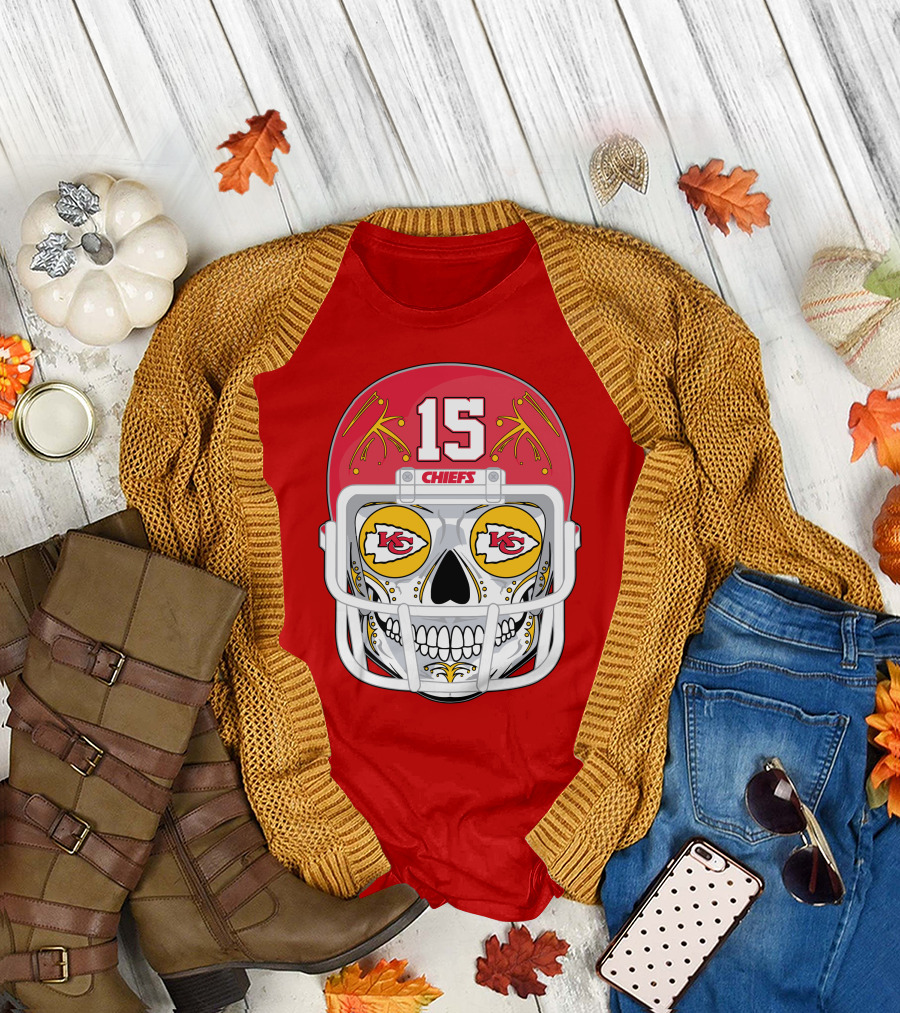 Chiefs Skull Helmet T-Shirt