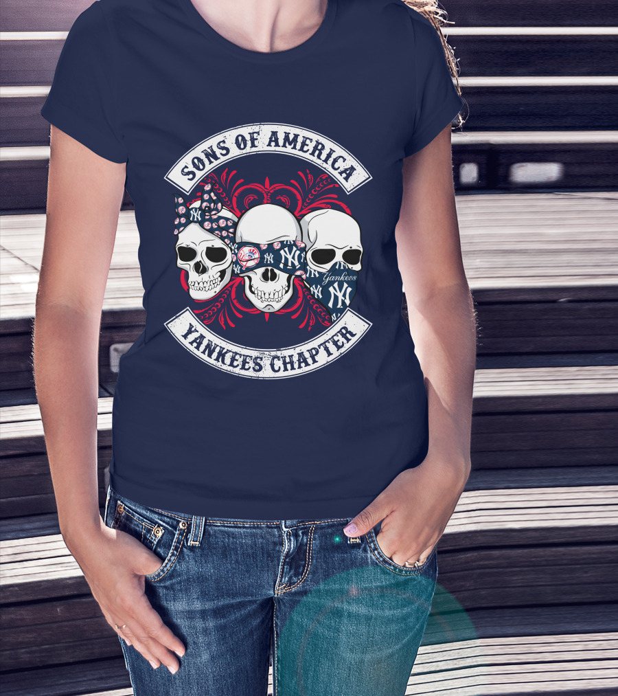 Sons Of America Yankees Chapter Skulls T-Shirt