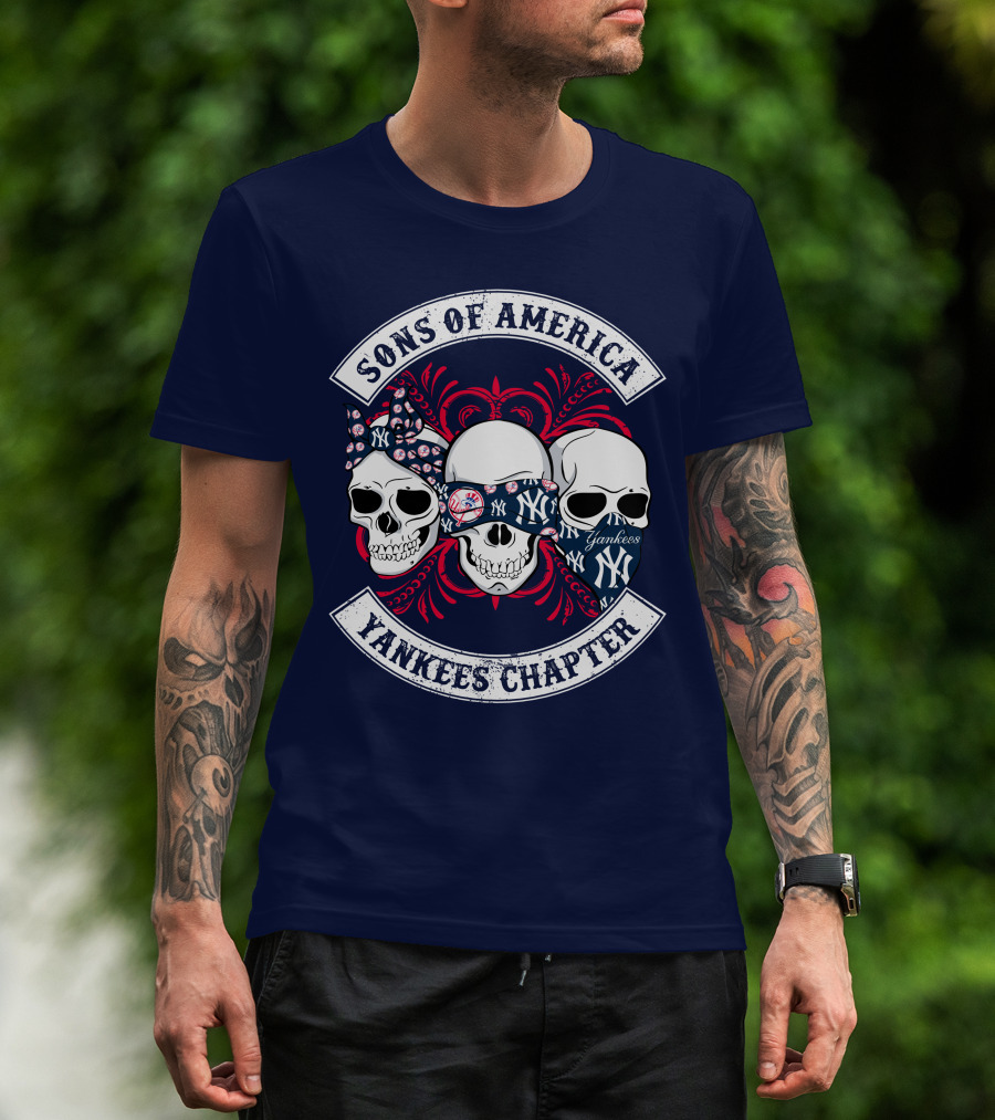 Sons Of America Yankees Chapter Skulls T-Shirt