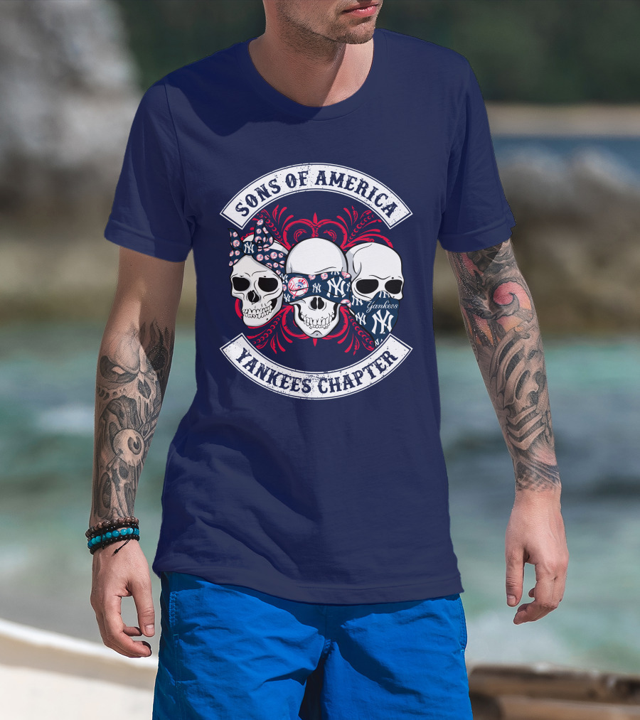 Sons Of America Yankees Chapter Skulls T-Shirt