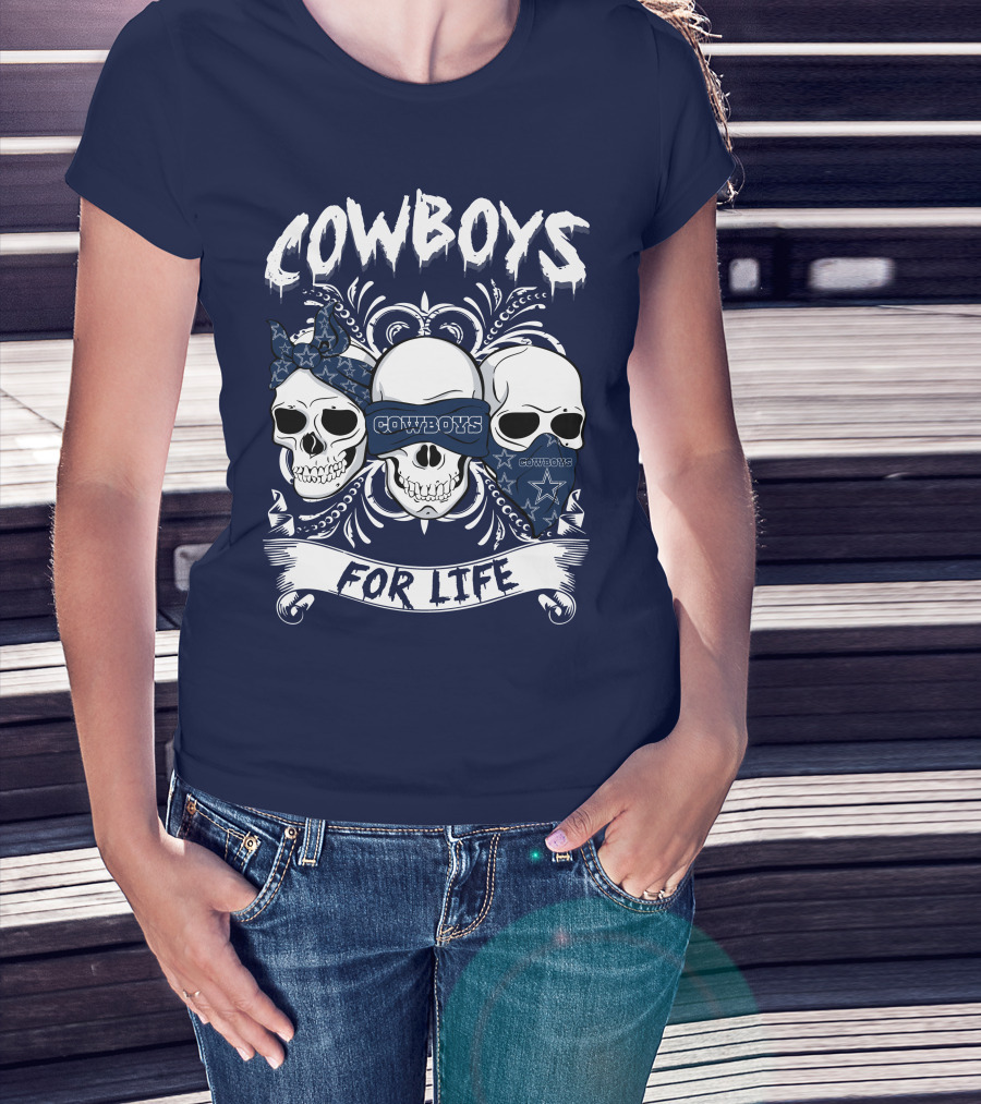 Cowboys For Life Skulls Bandana T-Shirt