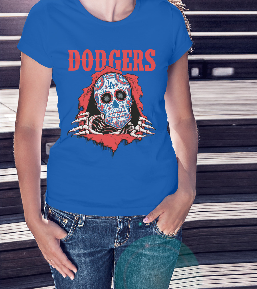Dodgers La Sugar Skull T-Shirt