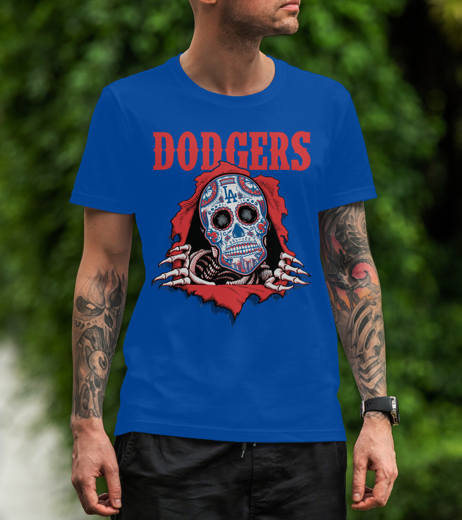 Dodgers La Sugar Skull T-Shirt