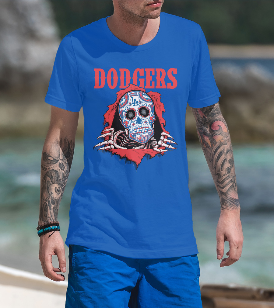 Dodgers La Sugar Skull T-Shirt