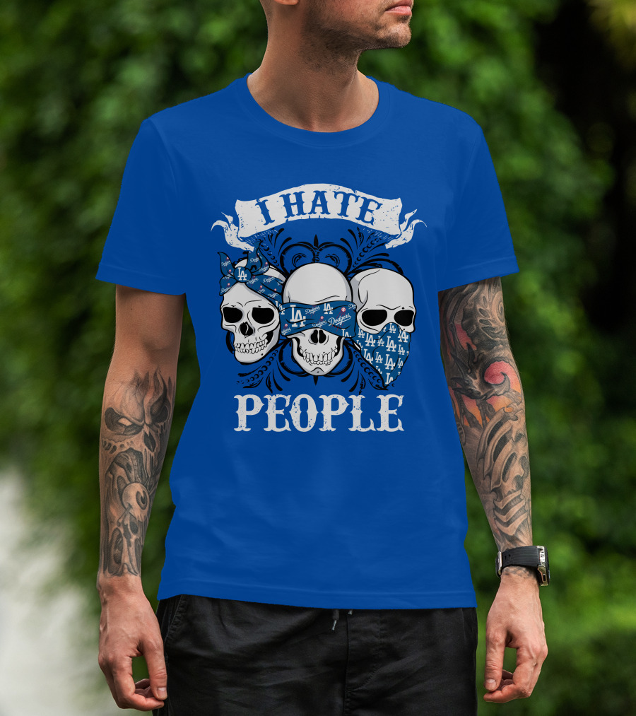 I Hate People Los Angeles Dodgers T-Shirt