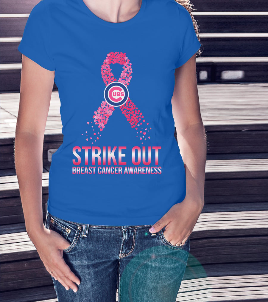 Cubs Strike Out Breast Cancer Awareness T-Shirt