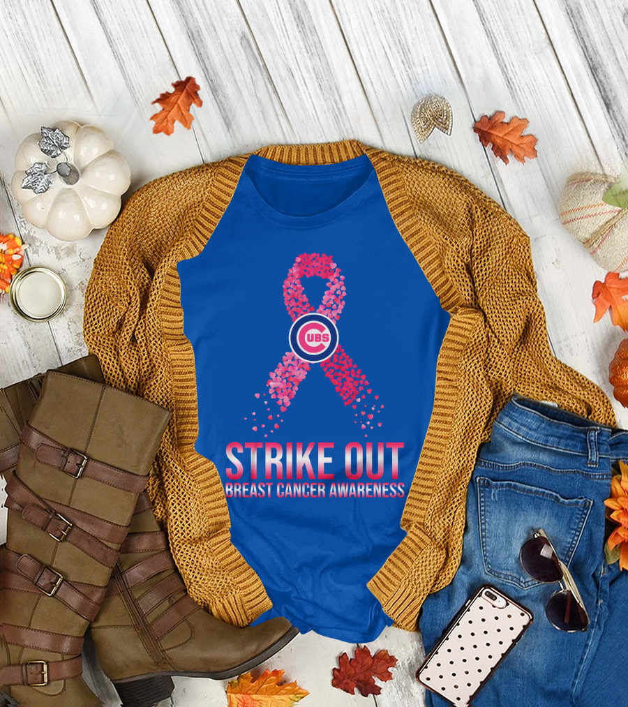 Cubs Strike Out Breast Cancer Awareness T-Shirt