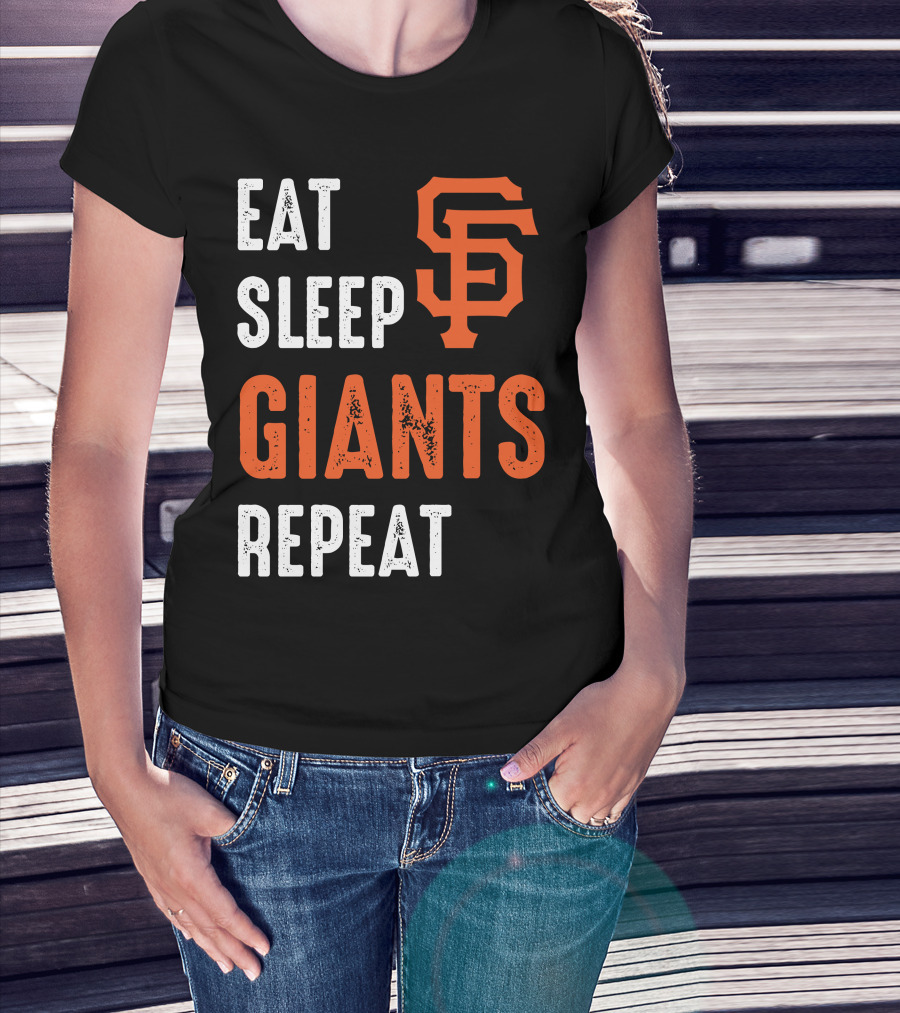 Eat Sleep Giants Repeat Sf T-Shirt