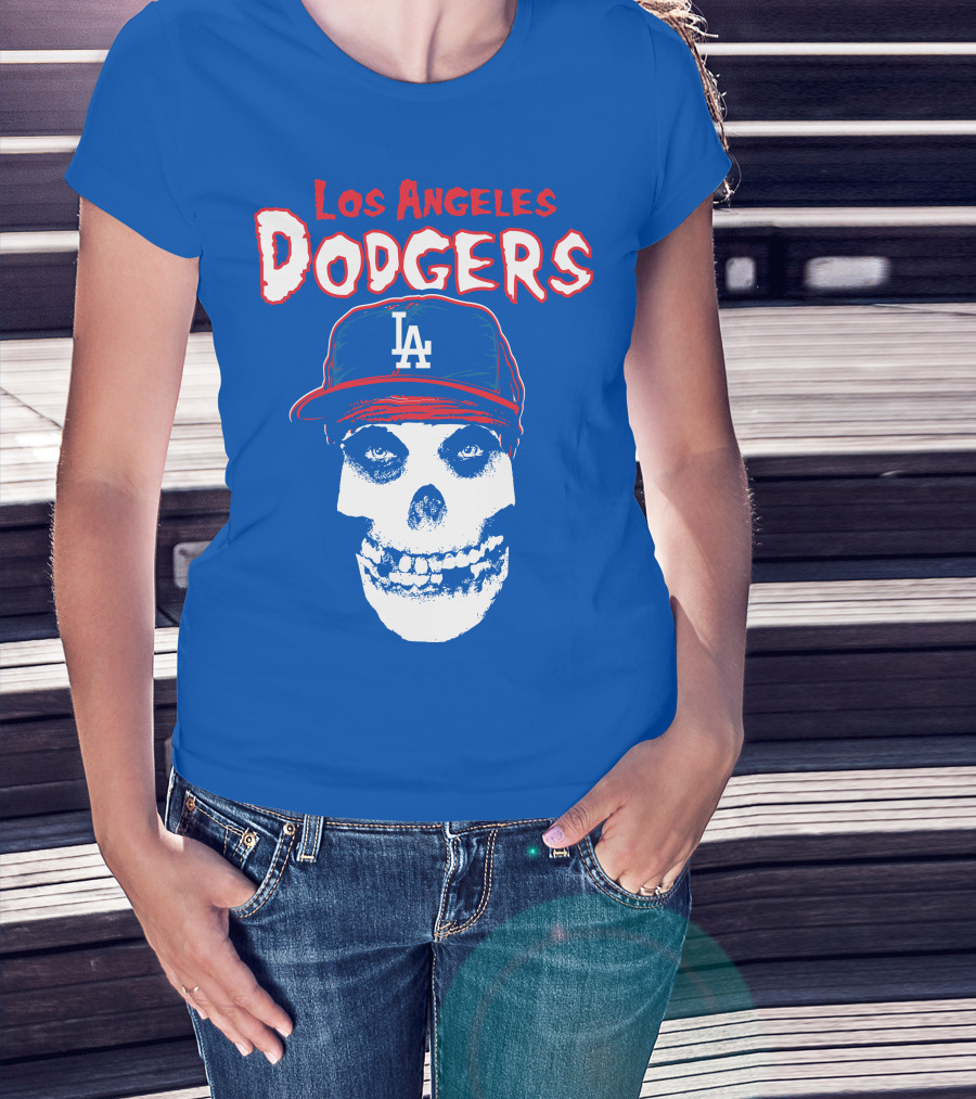 Los Angeles Dodgers Skull T-Shirt