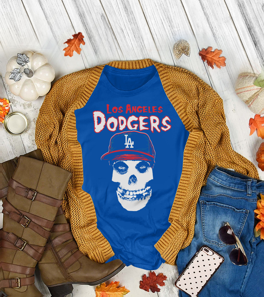 Los Angeles Dodgers Skull T-Shirt