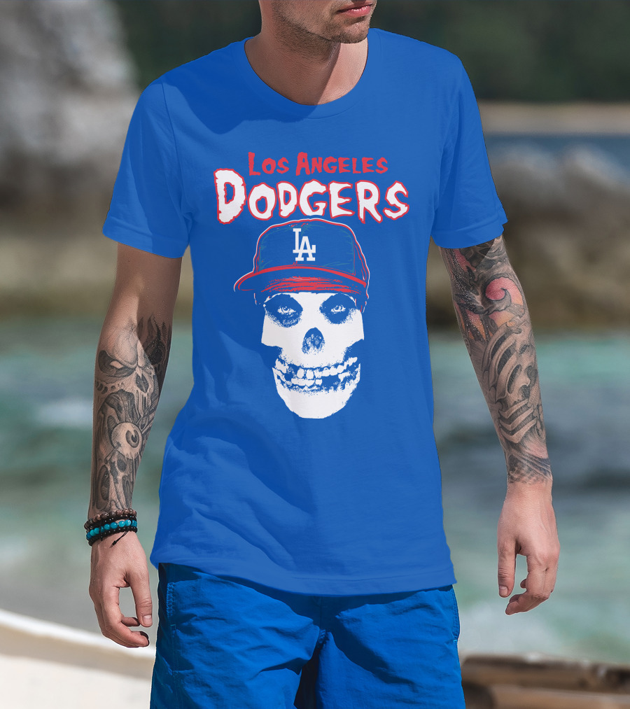 Los Angeles Dodgers Skull T-Shirt