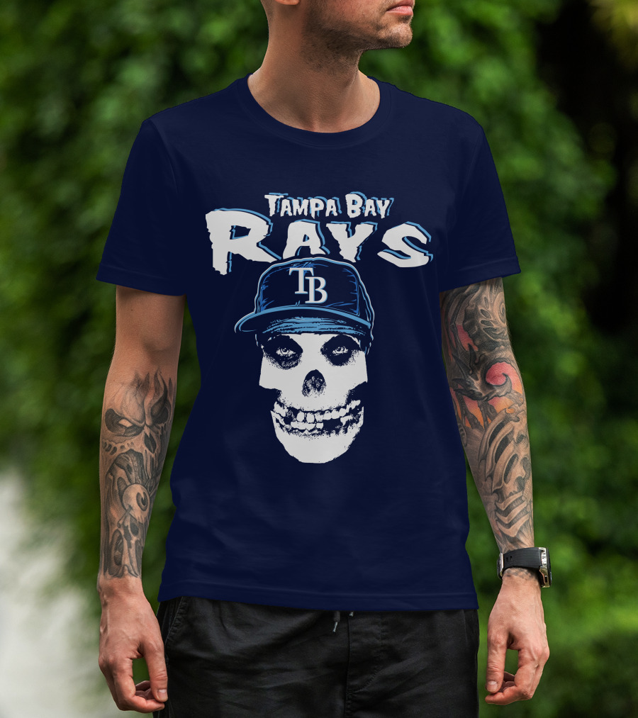 Tampa Bay Rays Tb Skull T-Shirt