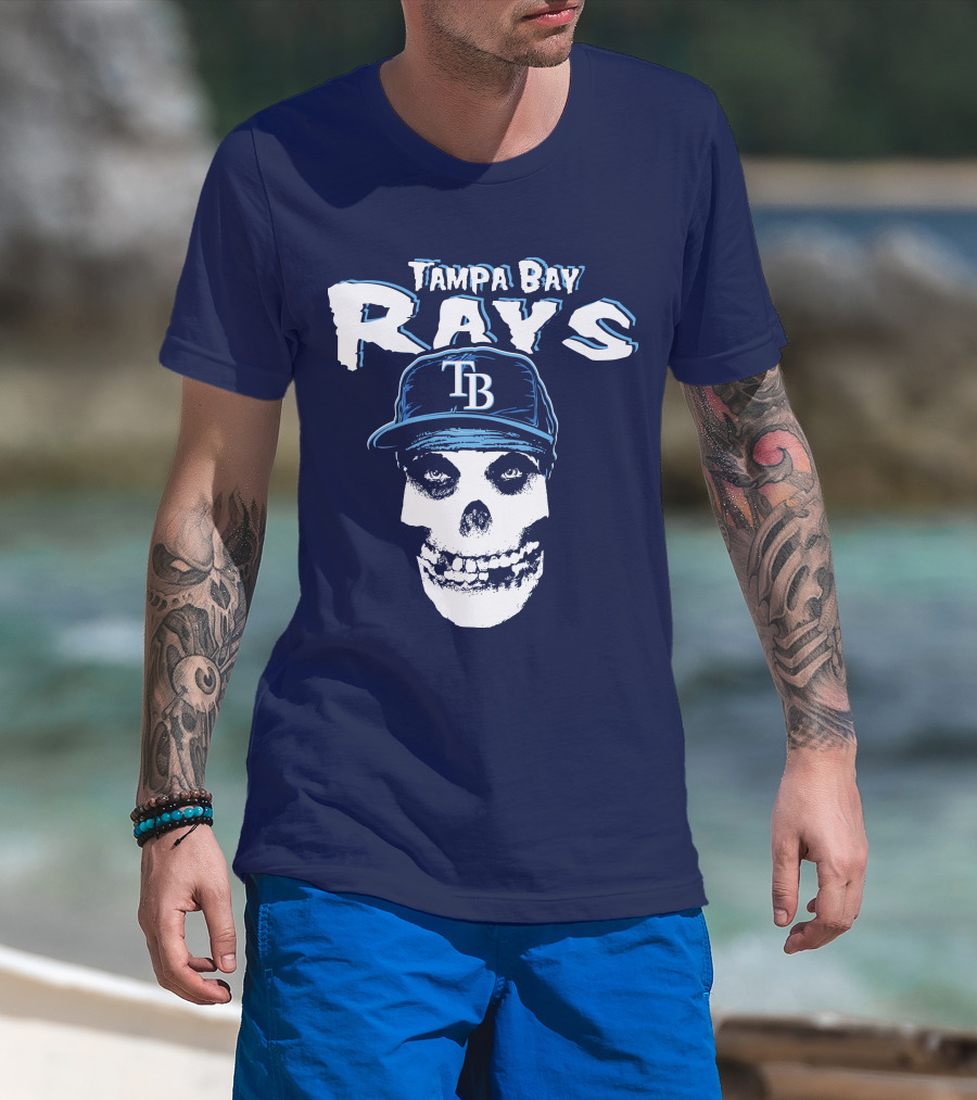 Tampa Bay Rays Tb Skull T-Shirt