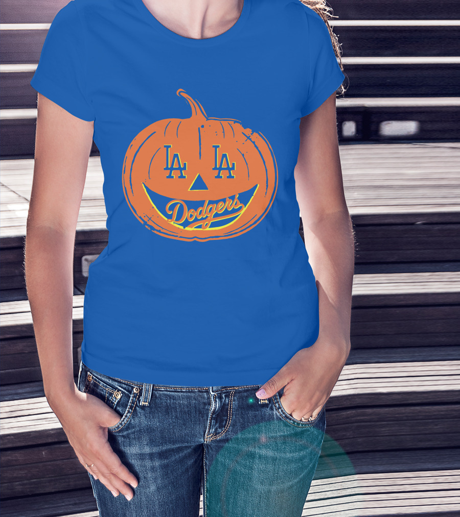 La Dodgers Halloween Pumpkin T-Shirt