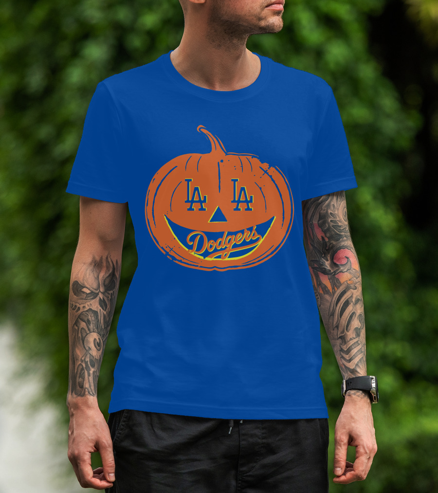 La Dodgers Halloween Pumpkin T-Shirt