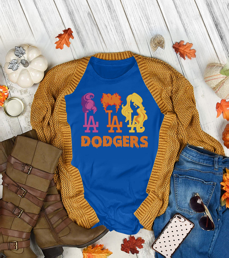 La Dodgers Trio Silhouette Hair Styles T-Shirt
