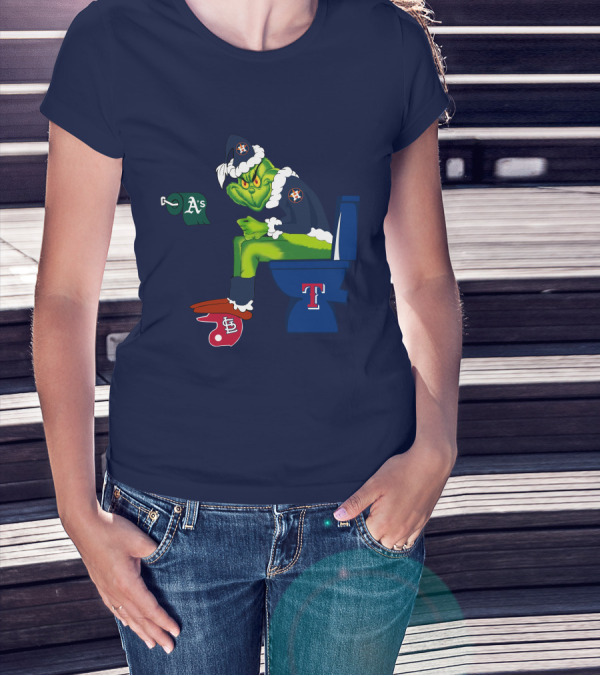 Grinch Houston Texas Toilet T-Shirt