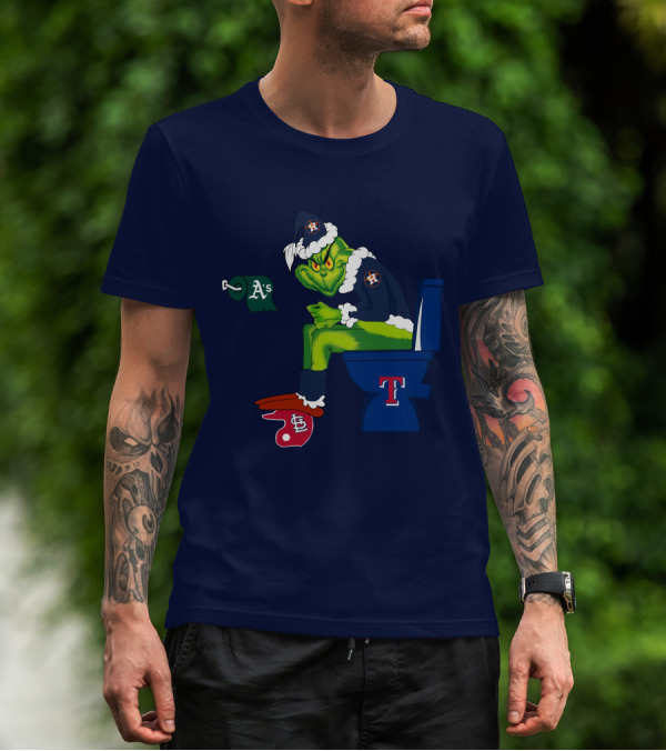 Grinch Houston Texas Toilet T-Shirt