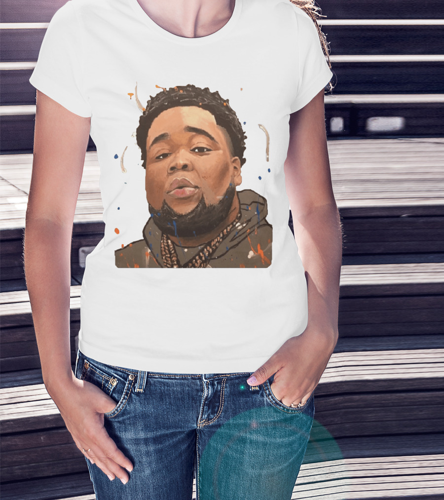 Rod Wave Hoodie Portrait Splash T-Shirt