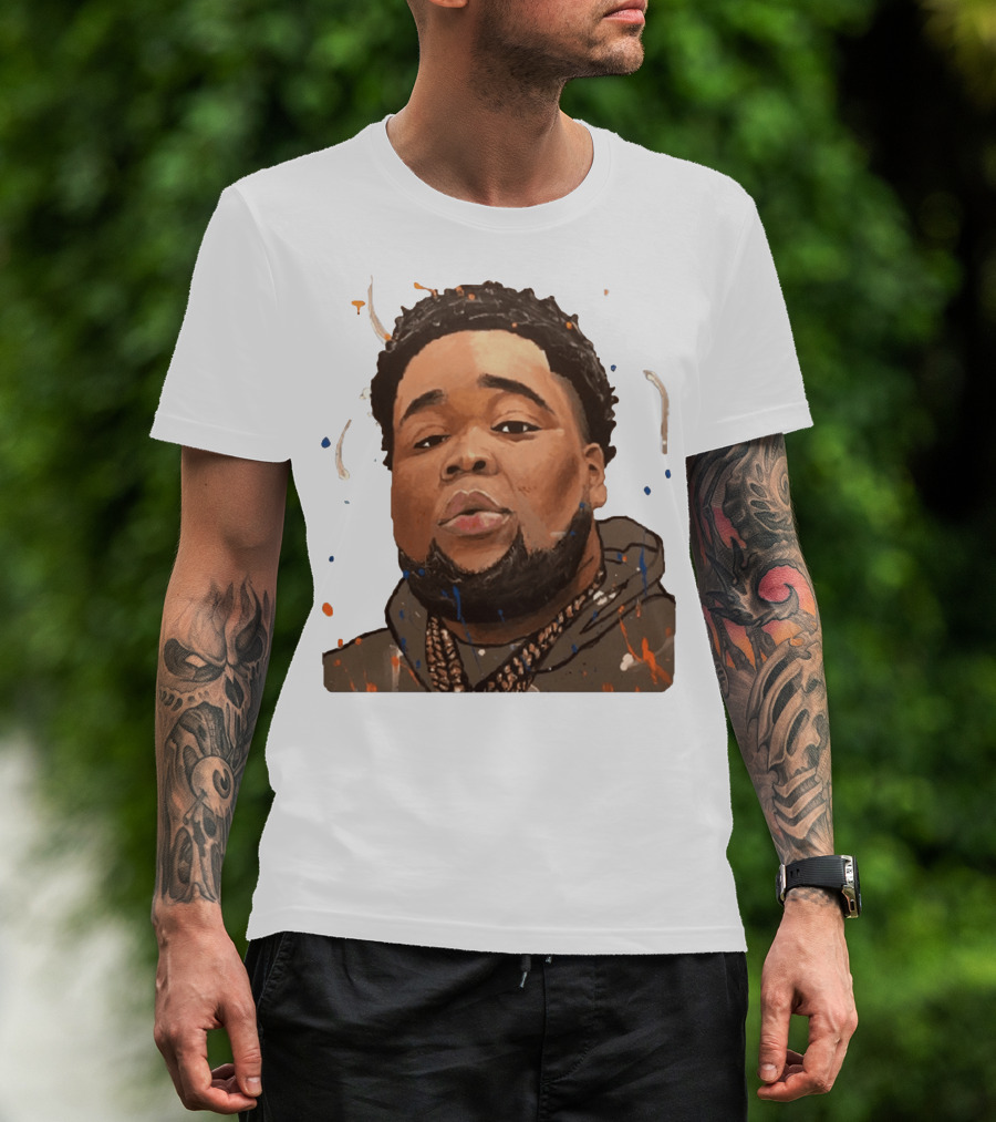 Rod Wave Hoodie Portrait Splash T-Shirt