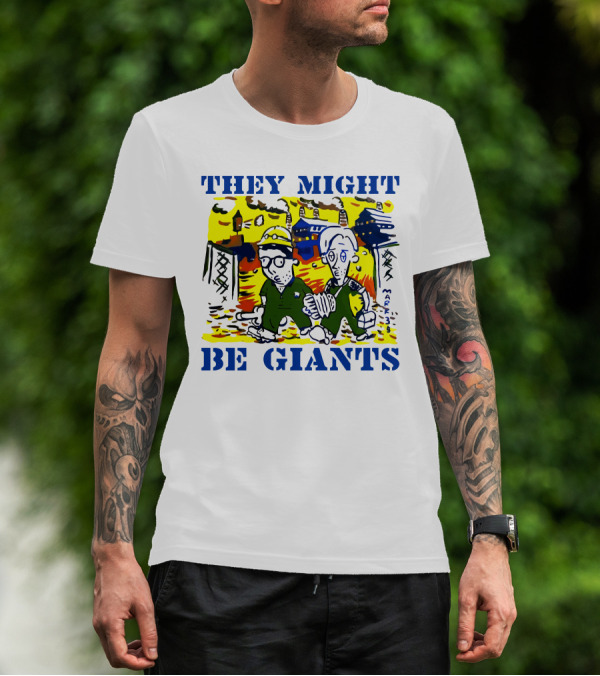 They Might Be Giants Comic Duo Factory Scene T-Shirt