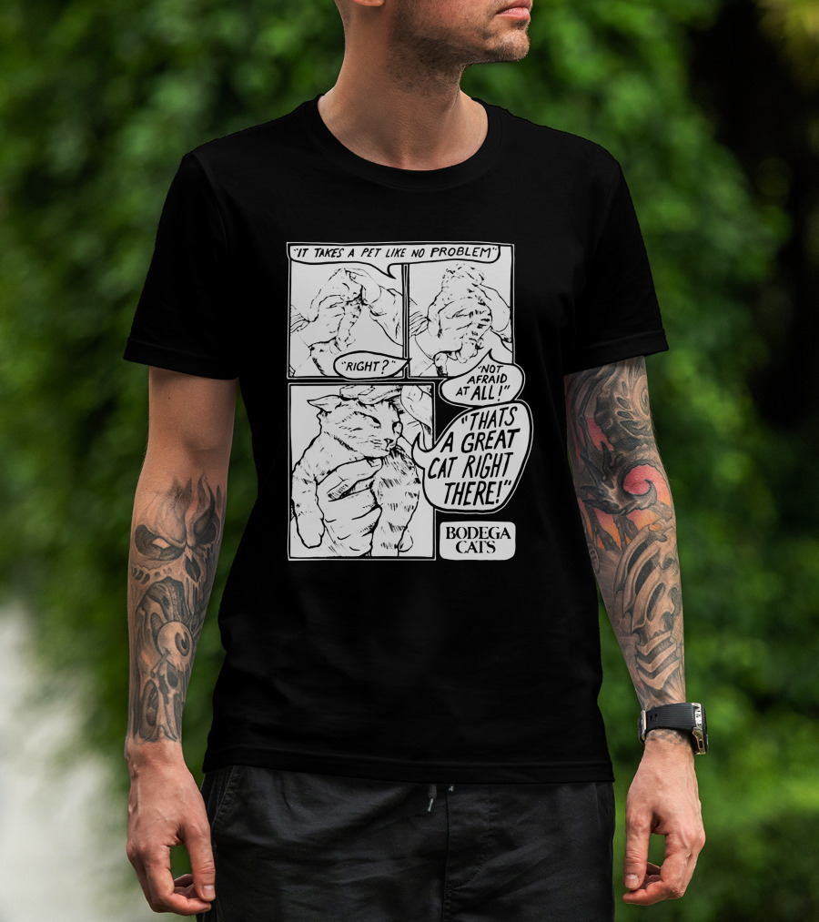 Bodega Cats That's A Great Cat Right There Comic Strip T-Shirt