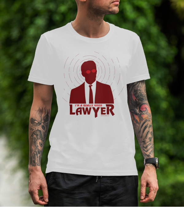 I'm A Really Good Lawyer Silhouette Red Sunglasses T-Shirt