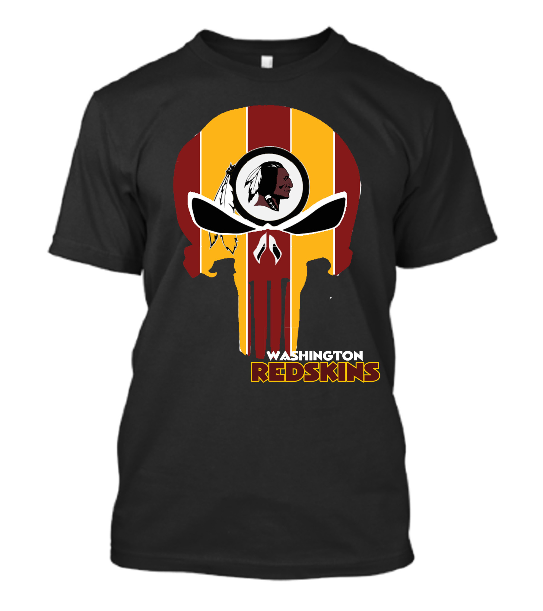 Washington Redskins Punisher Skull T-Shirt