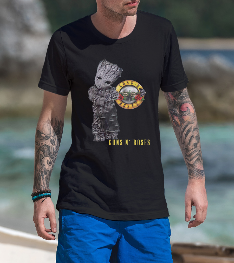 Guns N' Roses Groot Mashup T-Shirt
