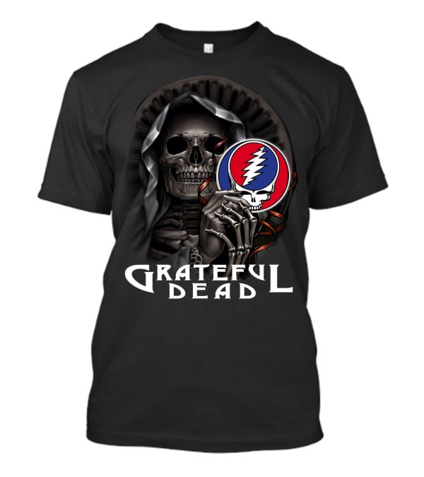 Grateful Dead Skeleton Holding Steal Your Face T-Shirt
