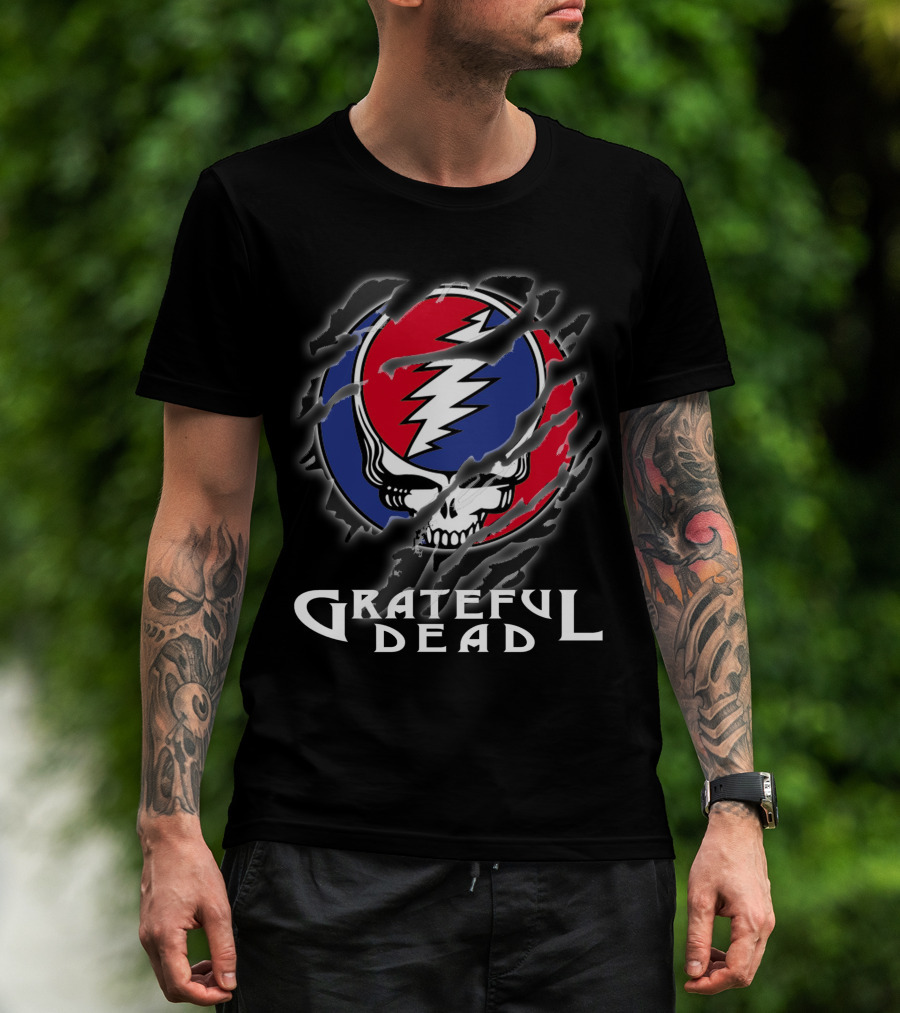 Grateful Dead Steal Your Face Skull Lightning Bolt Logo T-Shirt