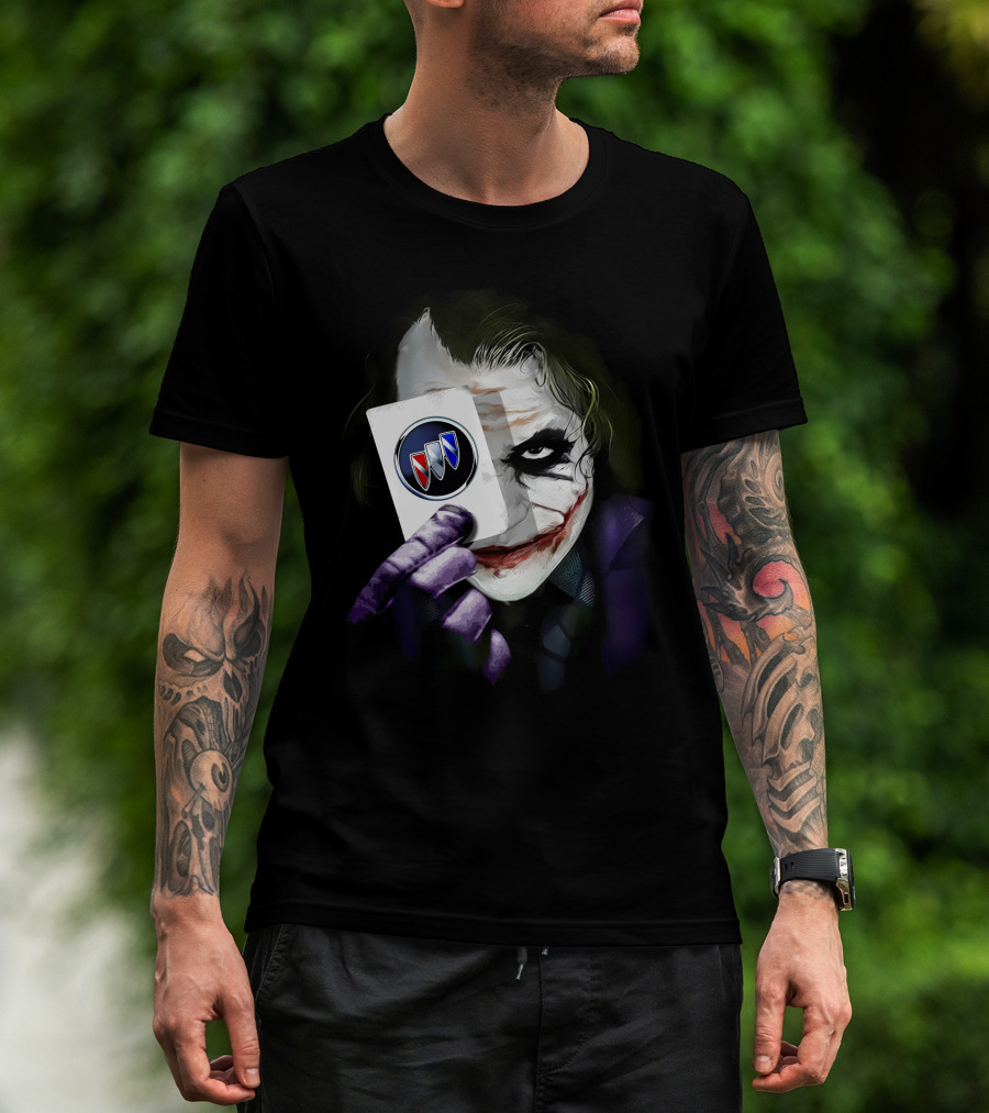 Joker Holding Buick Logo Card T-Shirt